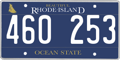 RI license plate 460253