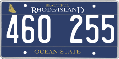 RI license plate 460255