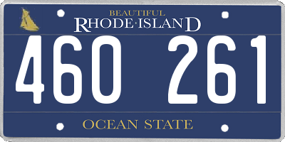 RI license plate 460261