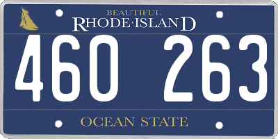 RI license plate 460263