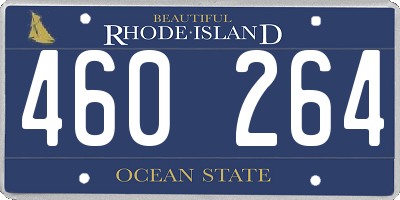 RI license plate 460264