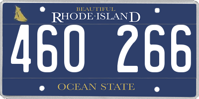 RI license plate 460266