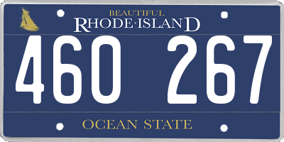 RI license plate 460267