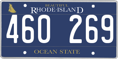 RI license plate 460269