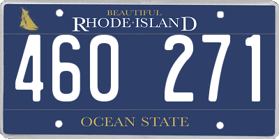 RI license plate 460271