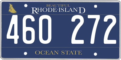 RI license plate 460272