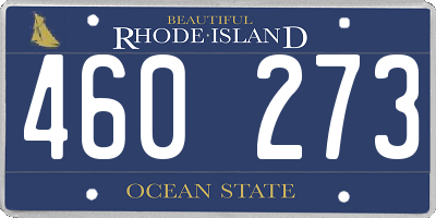 RI license plate 460273