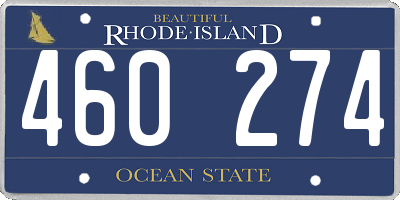RI license plate 460274