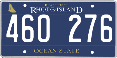 RI license plate 460276