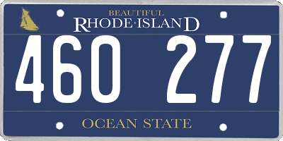 RI license plate 460277