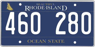 RI license plate 460280