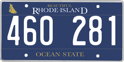 RI license plate 460281