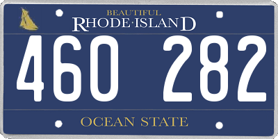 RI license plate 460282