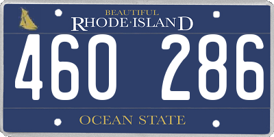 RI license plate 460286