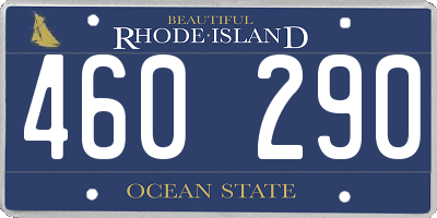 RI license plate 460290