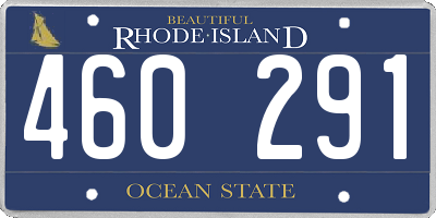 RI license plate 460291