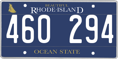 RI license plate 460294