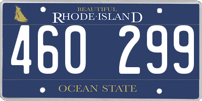 RI license plate 460299