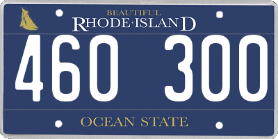 RI license plate 460300