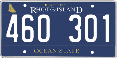 RI license plate 460301