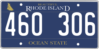 RI license plate 460306
