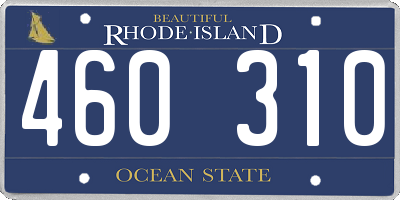 RI license plate 460310