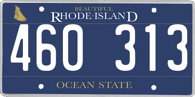 RI license plate 460313