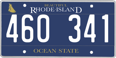 RI license plate 460341