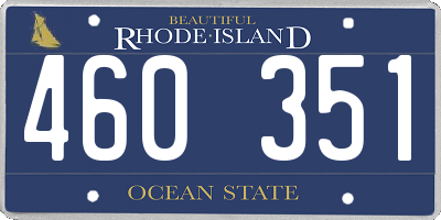 RI license plate 460351