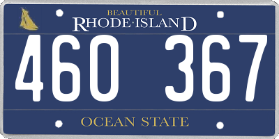RI license plate 460367