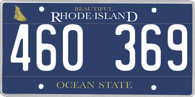 RI license plate 460369