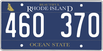 RI license plate 460370