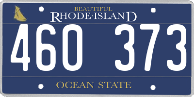 RI license plate 460373