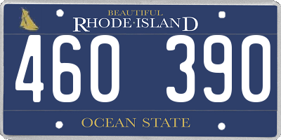 RI license plate 460390