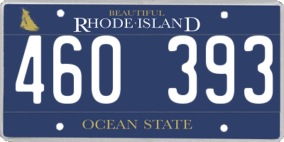 RI license plate 460393
