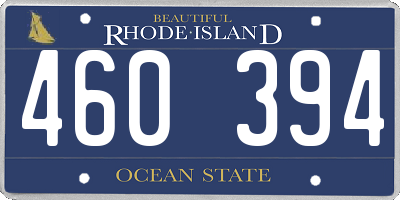 RI license plate 460394