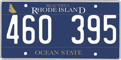 RI license plate 460395