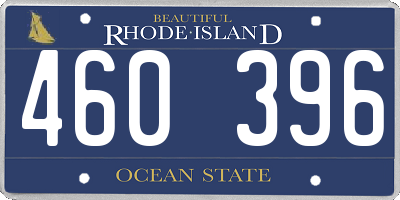 RI license plate 460396