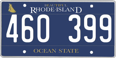 RI license plate 460399