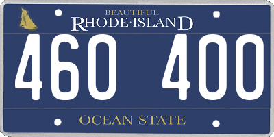 RI license plate 460400
