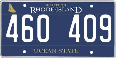 RI license plate 460409