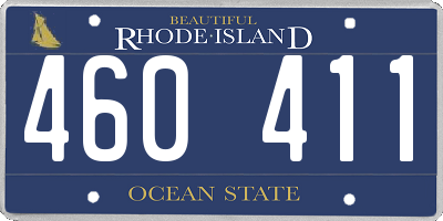 RI license plate 460411