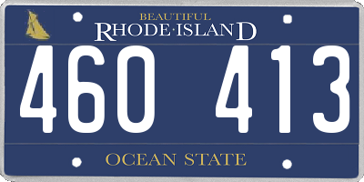 RI license plate 460413