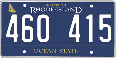 RI license plate 460415