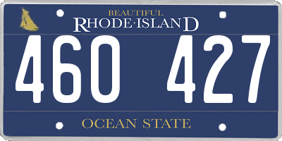 RI license plate 460427