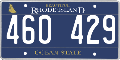 RI license plate 460429