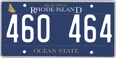 RI license plate 460464