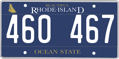 RI license plate 460467