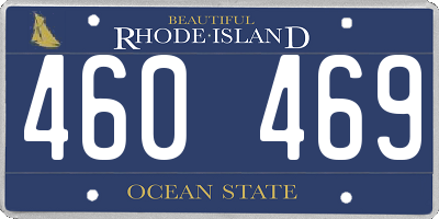 RI license plate 460469