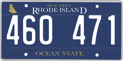 RI license plate 460471